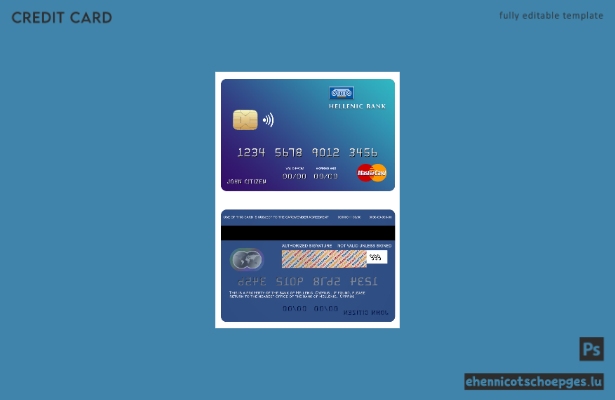 Cyprus Hellenic Bank Mastercard – Beispielvorschau